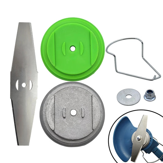 Metal Grass Trimmer Blade Base - Electric Lawn Mower Brush Cutter Accessory for Garden Maintenance