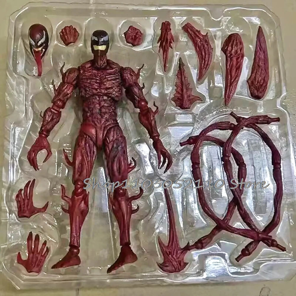 SHFiguarts Red Venom Carnage Action Figure - SHF Venom 2 'Let There Be Carnage' Anime Model Toy, Birthday Gift Doll