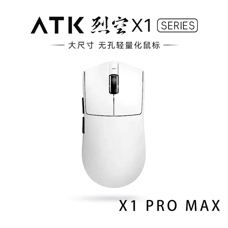 NEW ATK X1 Ultimate Wireless Gaming Mouse — PAW3950 Ultra, 8K Polling Rate, 2.4G, 0.3ms, 500mAh, 750IPS, 42,000 DPI for PC & Laptop