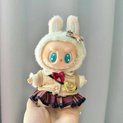 13 Styles Cute Mini Plush Doll Clothes - Outfit Accessories for Kpop Exo Labubu II Idol Dolls, Jumpsuits & Party Clothing