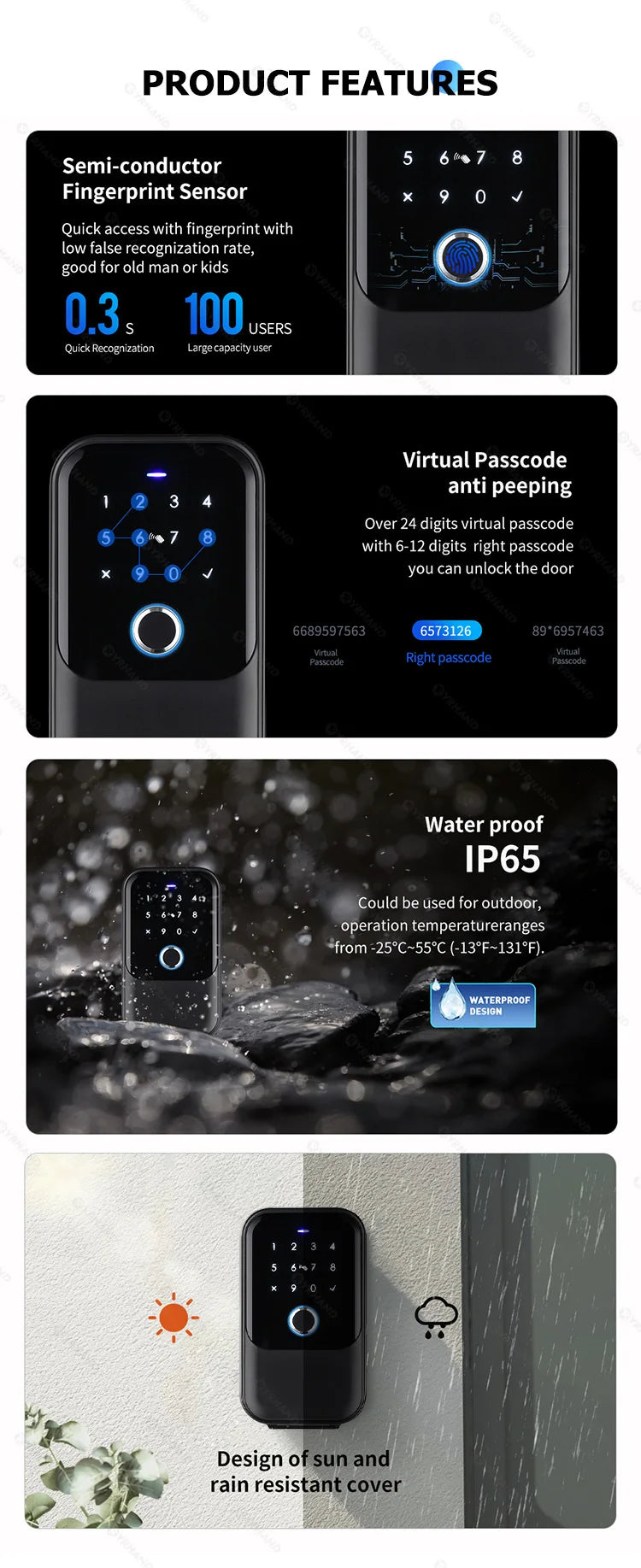 TTlock Smart Key Lock Box – Wireless Digital Code & Bluetooth Key Safe, App-Controlled Electronic Key Box for Home or Host