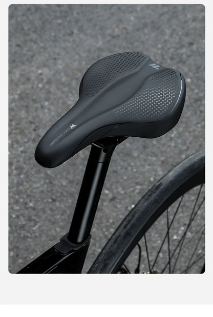 WEST BIKING Bicycle Saddle — Comfortable Hollow PU Leather Bike Seat | Wear-Resistant Road Cycling Cushion