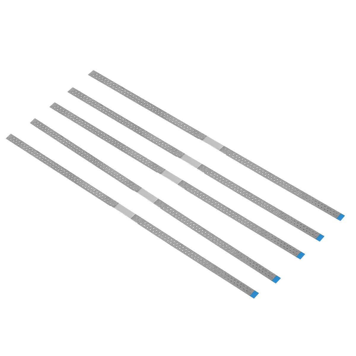 AZDENT Dental Diamond Polishing Strips – 5pc Stainless Steel Orthodontic IPR Fine & Medium Polish