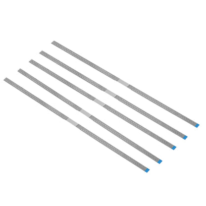 AZDENT Dental Diamond Polishing Strips – 5pc Stainless Steel Orthodontic IPR Fine & Medium Polish