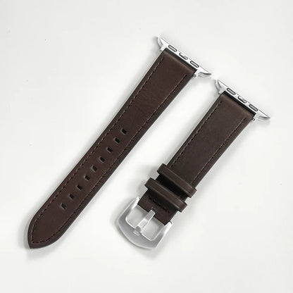 Leather Strap for Apple Watch – High-Quality Replacement Band for All Series 38-49mm