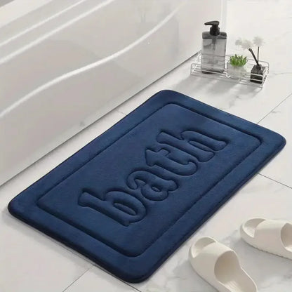 Soft Anti-Slip Bathroom Floor Mat – 1.2cm Thick Water-Absorbing Flannel Door Mat, Home Decoration