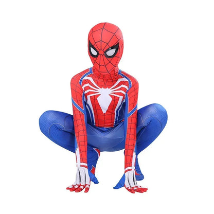 Halloween Hero Bodysuit - Stretchy Full-Body Jumpsuit with Head Cover for Cosplay Parties