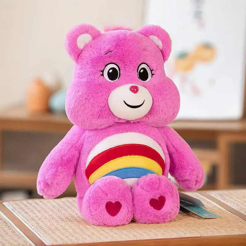 8-Color Care Bears Plush Toys - Cute Stuffed Bear Dolls, Soft Pillows & Home or Car Decorations for Kids’ Birthday Gifts
