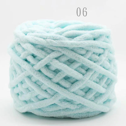 3PCS 300g Soft Chenille Knitting Yarn – Thick Ice Strip Cotton Wool Yarn for DIY Handmade Blankets, Scarves & Craft Projects