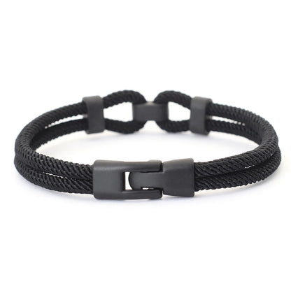 Personalized Men's Thread Bracelet – 4mm Milan Rope Bangle, 6 Color Wrap, Grade A Gift for Boyfriend