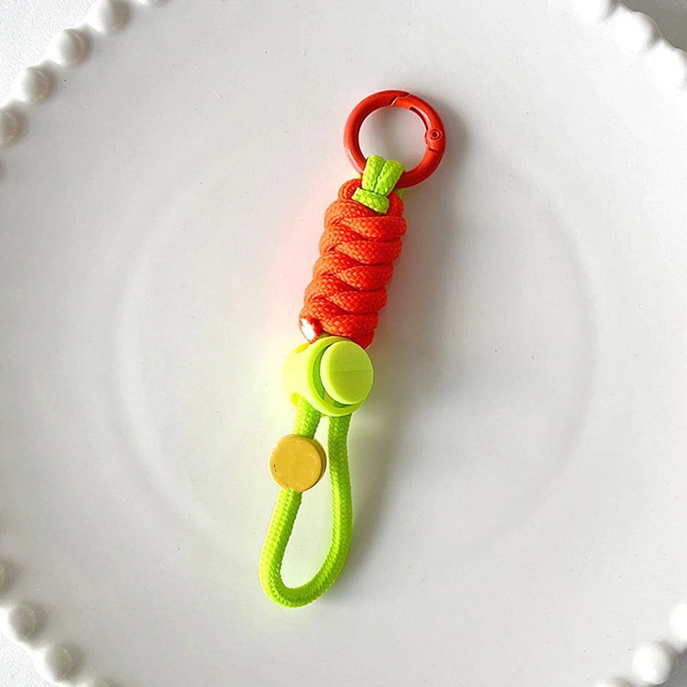 Fashion Braided Keyring Lanyard – Creative Anti-Lost Rope Strap for Keys, Phone Case & DIY Accessories