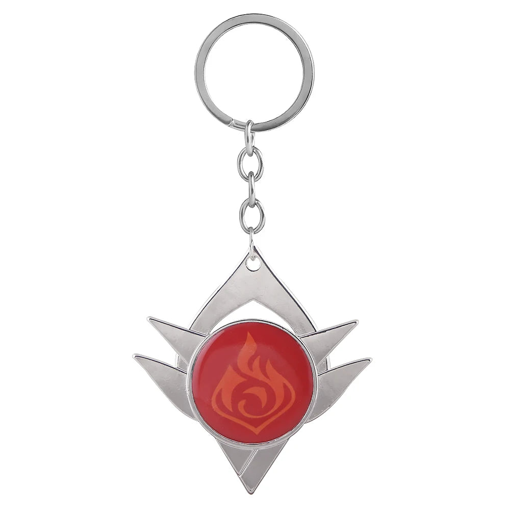 Genshin Impact Venti Eye Keychain 1:1 – Luminous Anime Cosplay Key Ring Backpack Pendant Gaming Accessories Gift