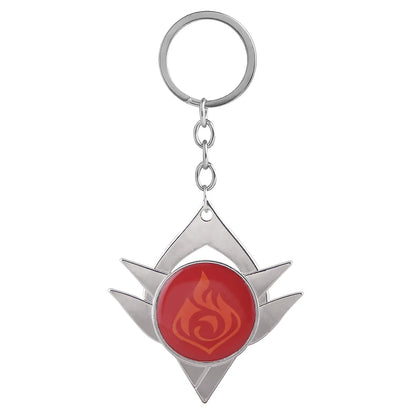 Genshin Impact Venti Eye Keychain 1:1 – Luminous Anime Cosplay Key Ring Backpack Pendant Gaming Accessories Gift