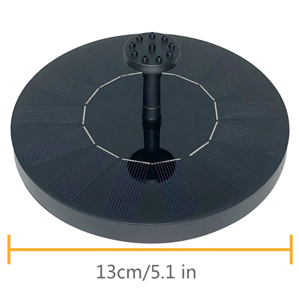 Mini Solar Powered Water Fountain – Floating Garden & Pond Waterfall Pump for Bird Bath, Outdoor Decorative Water Feature