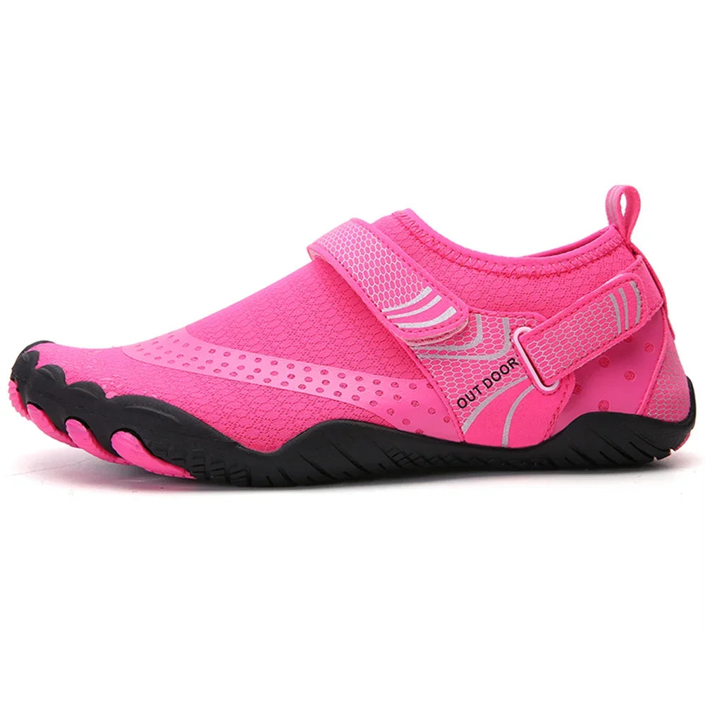 Men & Women Five-Finger Water Shoes – Quick-Dry Non-Slip Barefoot Aqua Sneakers for Swimming & Outdoor