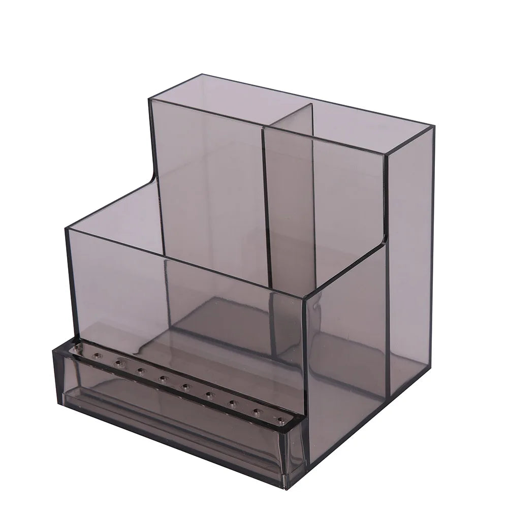 Clear Nail Drill Bit Holder - Transparent Display Box Organizer for Manicure Tools, Nail Art Accessories & Beauty Storage
