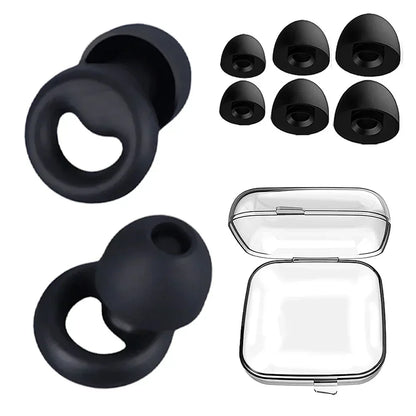 Anti-Noise Silicone Earplugs — Sleep, Noise Reduction, Waterproof Swimming, Soft Soundproof Ear Protectors