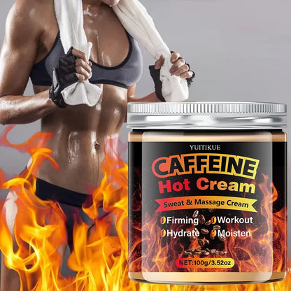 Body Warming Massage Cream - Skin Firming & Deep Moisturizing Formula with Collagen, Hyaluronic Acid, Caffeine, Retinol & Niacinamide