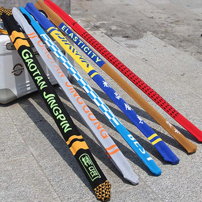 Nylon Fishing Rod Protection Bag — High-Elastic Telescopic Pole Sock, Multicolor Rope Glove Cover for Rods