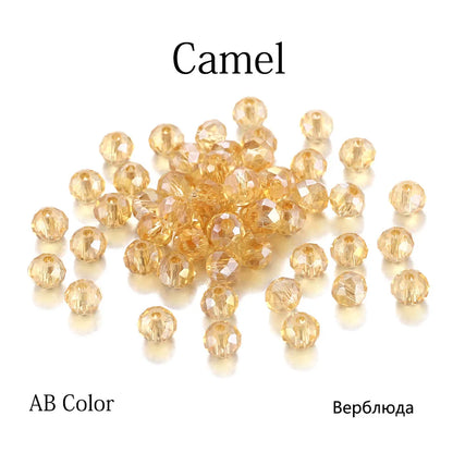 70–300pcs Czech Crystal Glass Beads Set (3–8mm) – Faceted Translucent Colorful Spacer Beads for DIY Jewelry, Bracelets & Craft Making