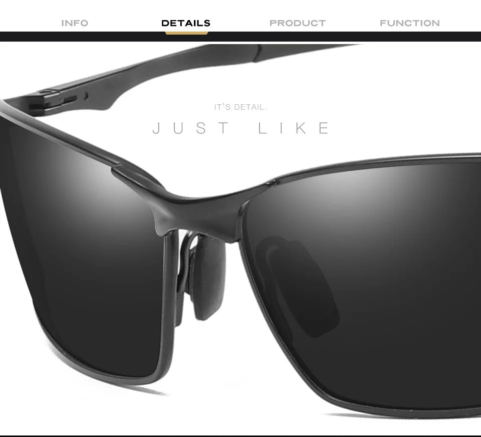 Polarized Driving Sunglasses – Night Vision Cycling Glasses for Men, UV Protection Road & Fishing Shades