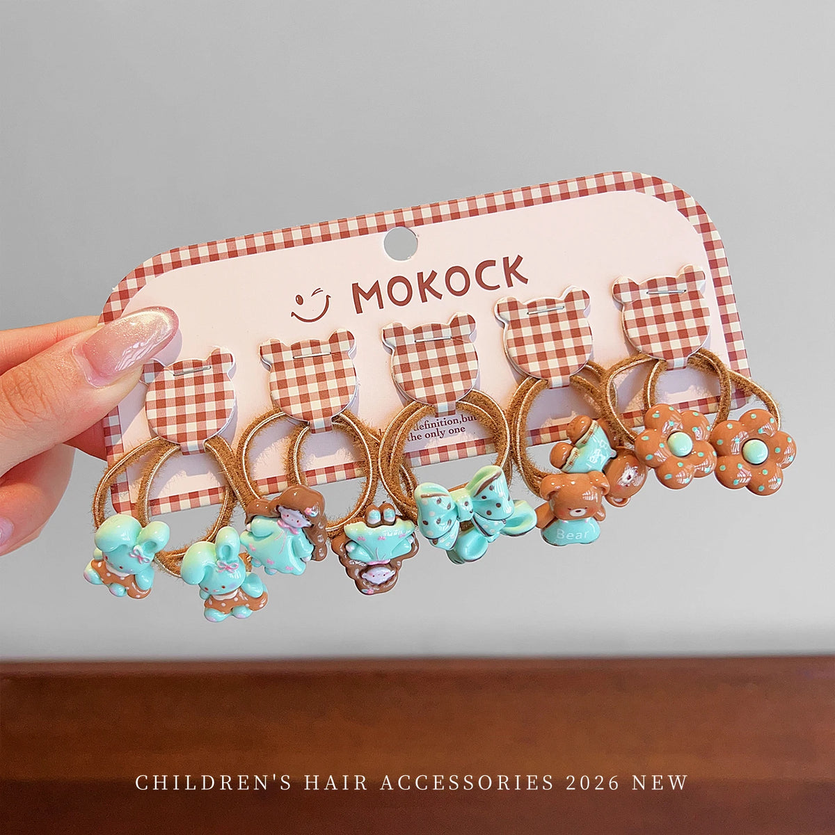 10PCS Ocean-Themed Baby Girl Hair Ties - High-Elasticity Korean-Style Star and Heart Hair Bands for Toddlers, Gentle Everyday Wear