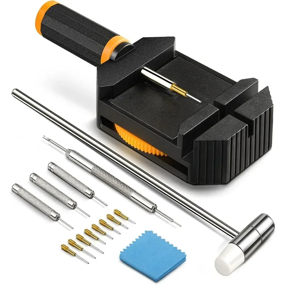 Watch Link Removal Tool Kit - Bracelet Resizing, Pin Remover & Strap Adjustment Tool for Watch Band Replacement