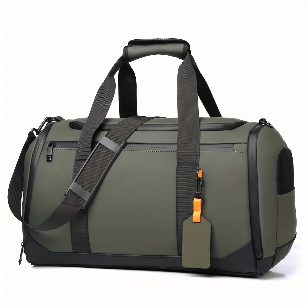 Large Capacity Men’s Carry-On Travel Duffel Bag – Spacious Gym & Weekend Overnight Bag with Multiple Compartments