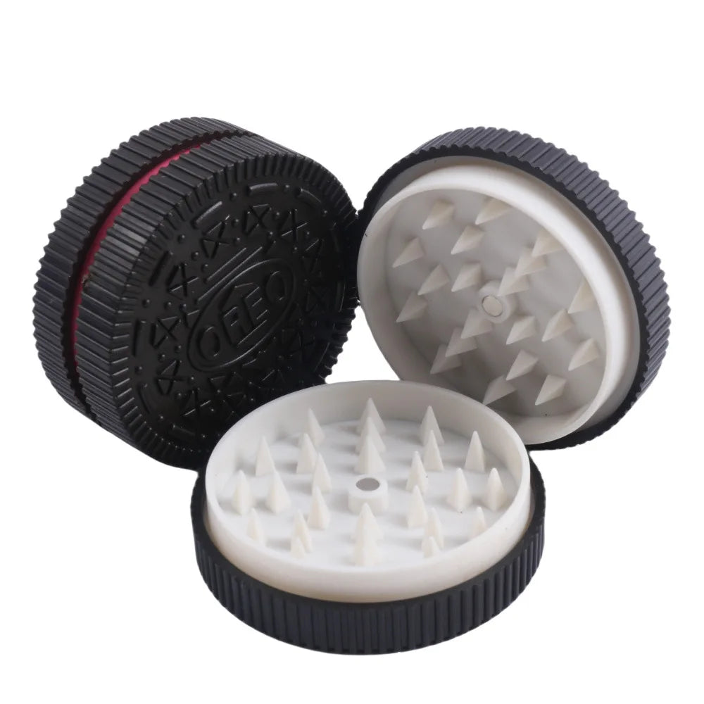 60MM Herb Grinder — Plastic Cookie & Biscuit Crusher | Hand Muller for Tobacco, Cigarettes & Chocolate