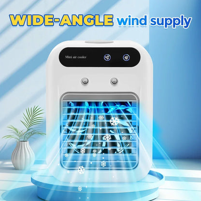 Portable Desktop Air Cooler - Mini Spray Humidifying Fan for Home, Dorm & Office Cooling