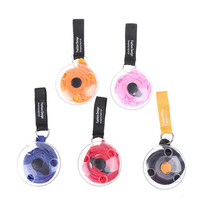 Folding & Stretching Storage Bag | Convenient Supermarket Shopping Bag with Rotating Design | Small Disc Shopping Bag