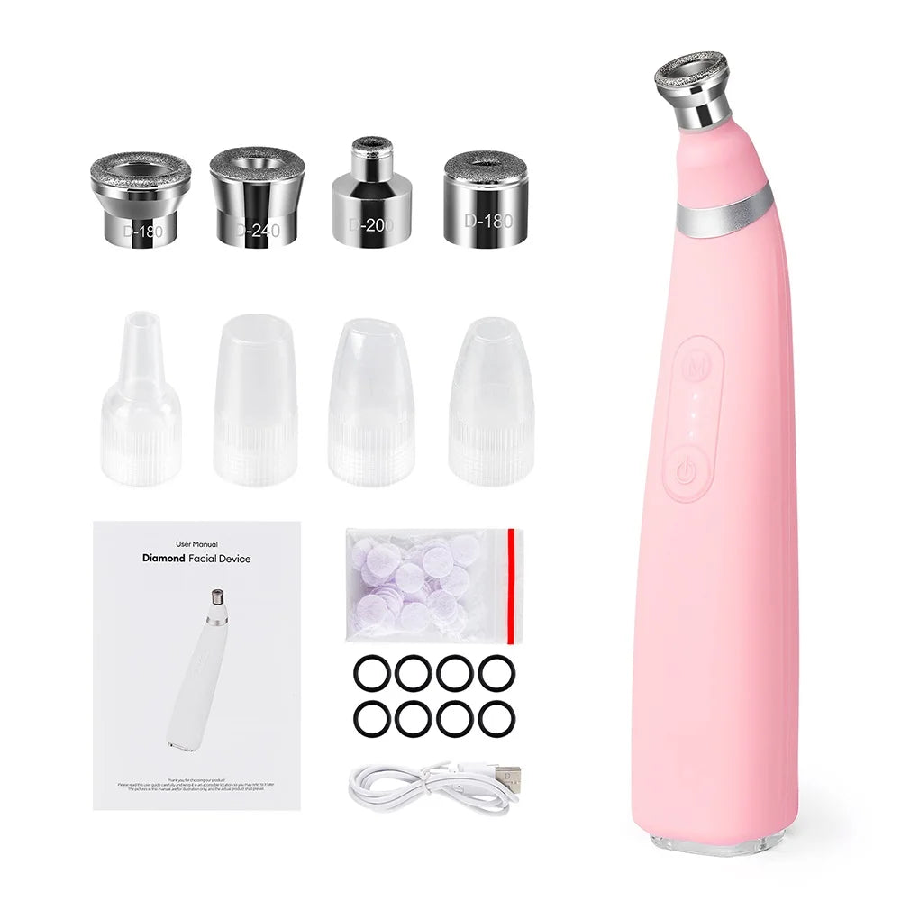 Professional Diamond Microdermabrasion Machine – At-Home Facial Peeling & Deep Cleaning Skin Care Tool