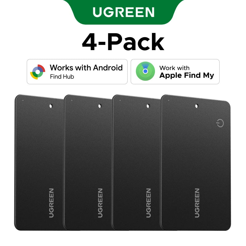 UGREEN Smart Bluetooth Tracker Card - Apple Find My & Android Find Hub Compatible