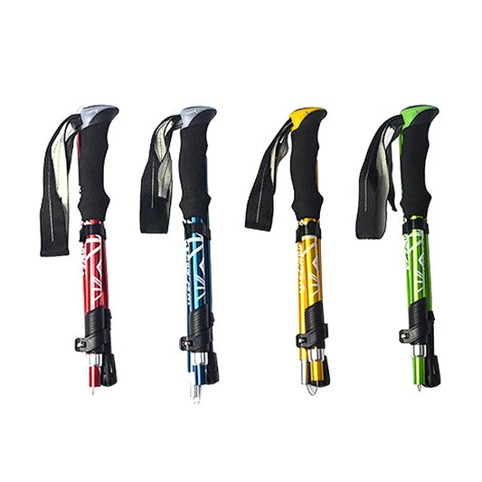 5-Section Foldable Trekking Pole – Portable Hiking Stick for Nordic, Elderly & Camping, Telescopic & Easy to Carry