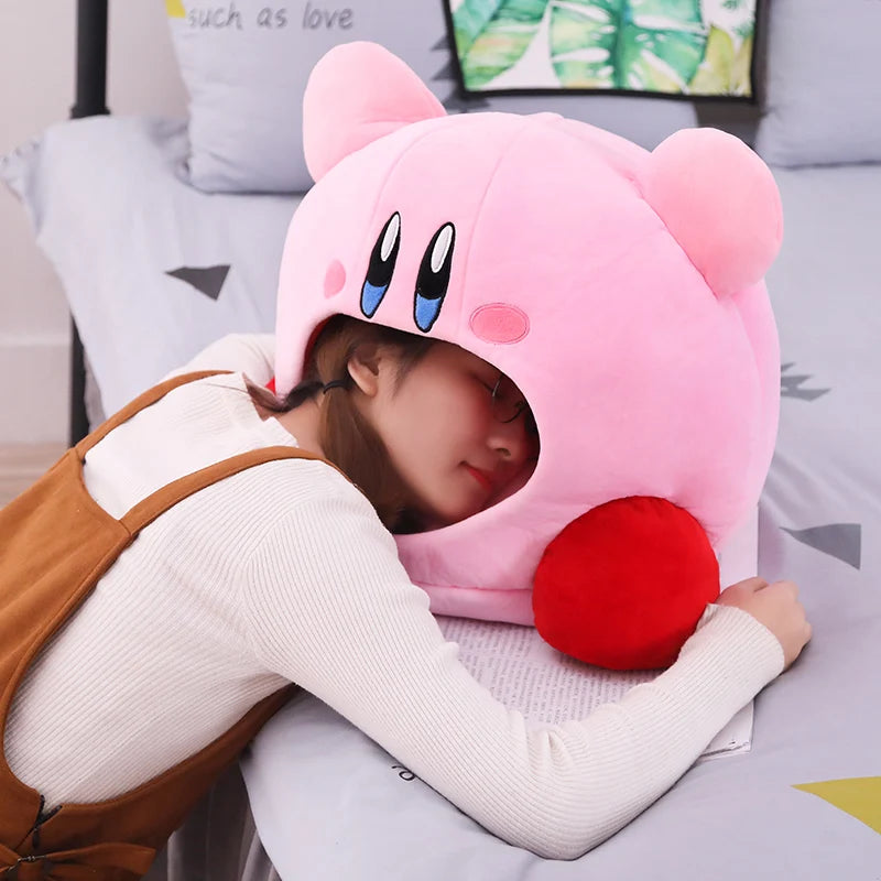 Anime Games Kirby Plush Doll – Soft Nap Pillow, Kawaii Pet Cat Nest & Stuffed Toy Bed, Cute Gift for Kids