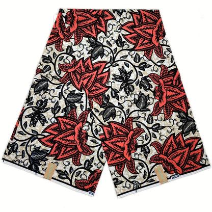 100% Cotton African Ankara Wax Fabric - Soft Real Wax Print for Dresses