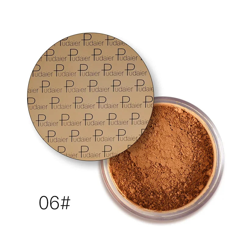 Matte Loose Setting Powder – Oil-Control Mineral Face Concealer, Bronzer & Contour for Dark Skin