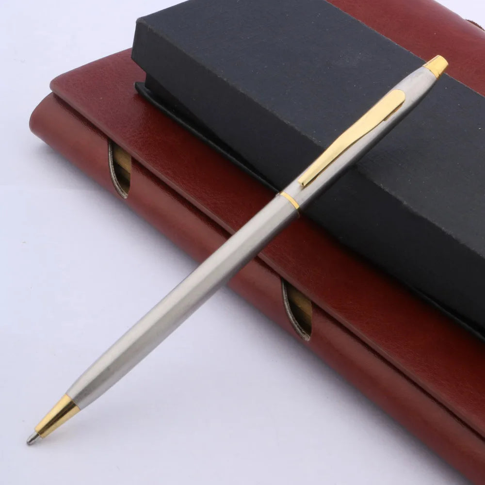 Luxury Twist Wave Metal Ballpoint Pen – High-Quality Drawing & Writing Pen for Office and School