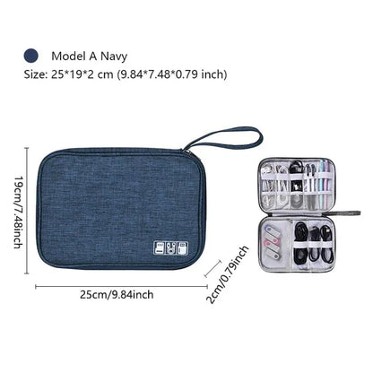Waterproof Travel Cable Organizer Bag – Portable Digital Storage Pouch for Electronic Accessories