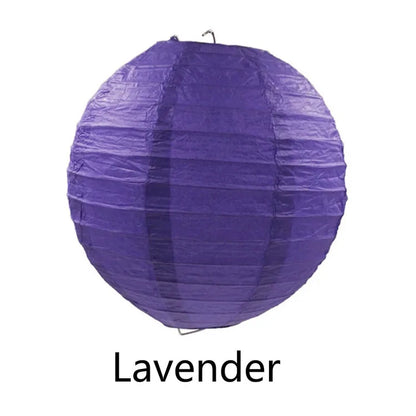 Round Paper Lantern Hanging Ball Decor for Wedding & Birthday Party, DIY Lampion Craft Supplies in White, Red & Blue