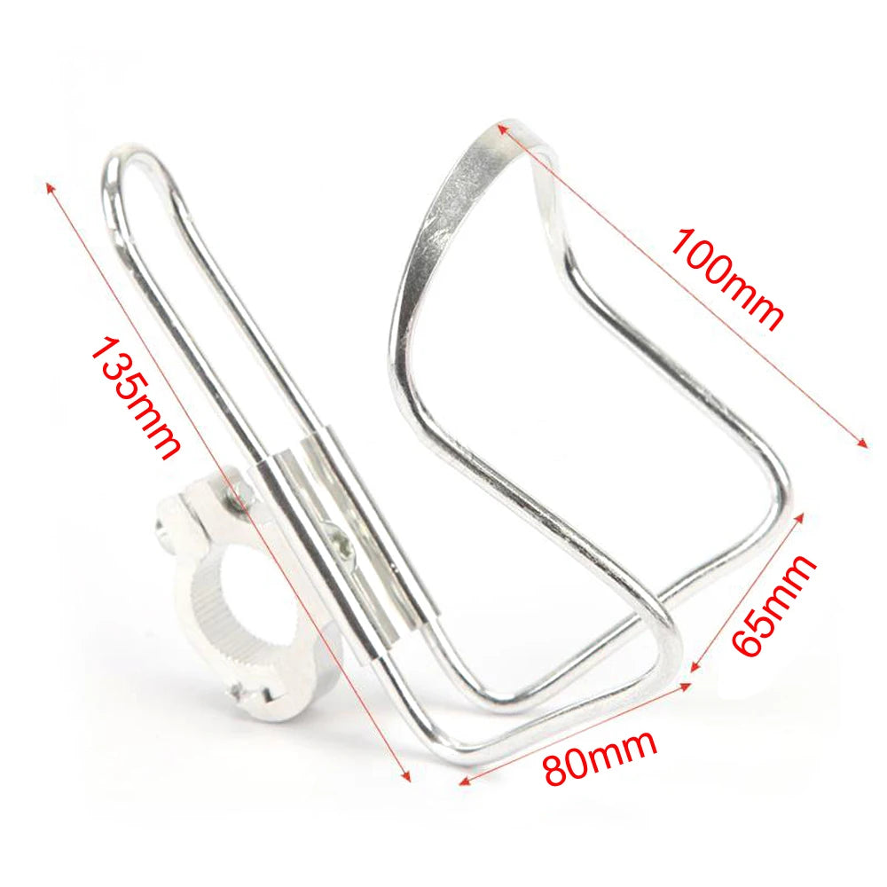 Bike Water Bottle Holder – Aluminum Alloy Handlebar Mount, Cycling Bottle Cage for Mountain Bikes, 1x Bracket