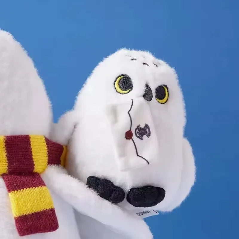 Hedwig Owl Plush Toy - Cute Soft Stuffed Animal Shoulder Decor Birthday Gift for Kids