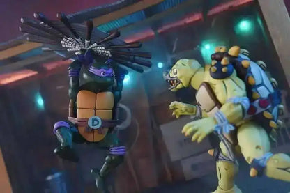Four New NECA Anime Action Figures – Leonardo Teenage Mutant Ninja Turtles Pizza Club Model Figurines for Toys & Shelf Display