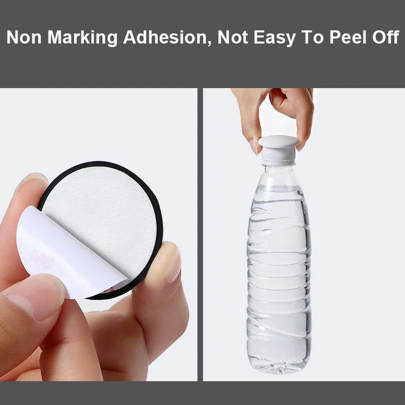 5/10pc White Rubber Door Stops — Self-Adhesive Wall Protectors & Non-Slip Bumper Guards
