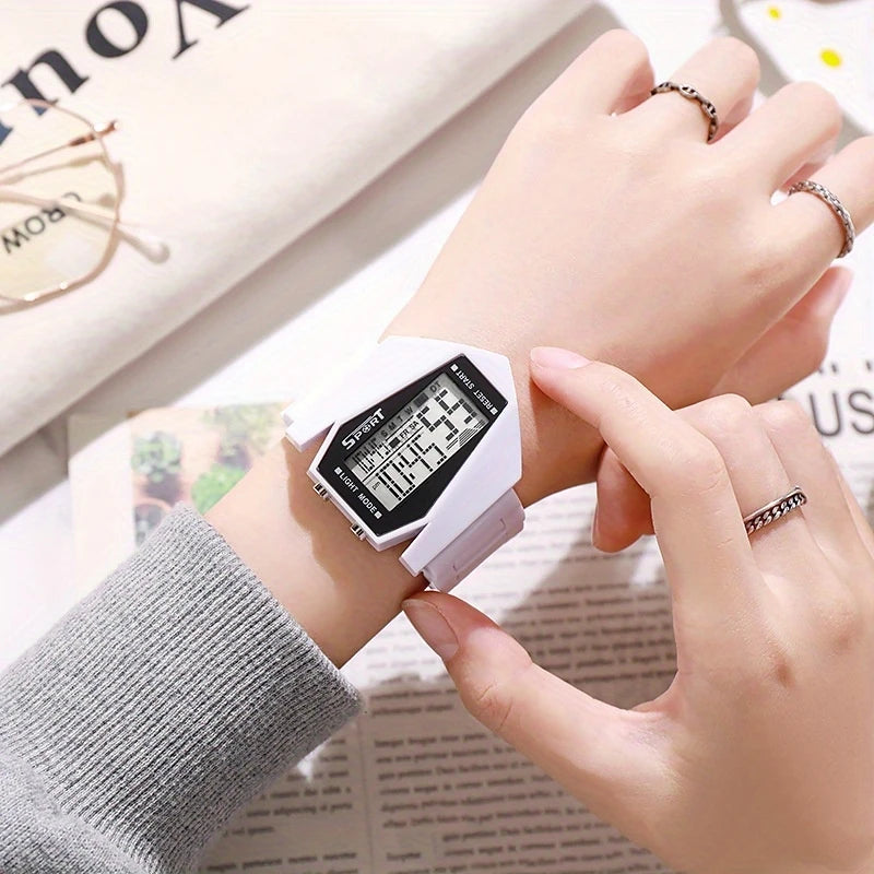 Multi-Function Aircraft Sports Watch - Kids' Electronic Watch for Boys & Girls