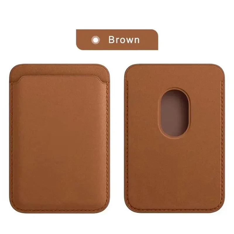 Leather MagSafe Wallet Case with Card Holder for iPhone 15 Pro Max, Compatible with iPhone 14, 13 & 12