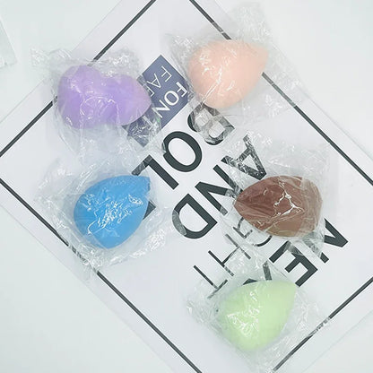 Women's Cosmetic Powder Puff — Water Drop Shaped Makeup Sponge for Smooth Foundation Blending & Beauty Application