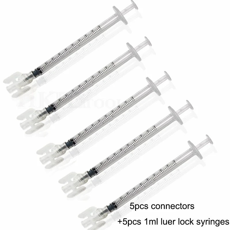 Disposable Luer Lock Syringe Connector – Transparent Sterile Leak-Proof Adapter for Double Luer Lock Syringes