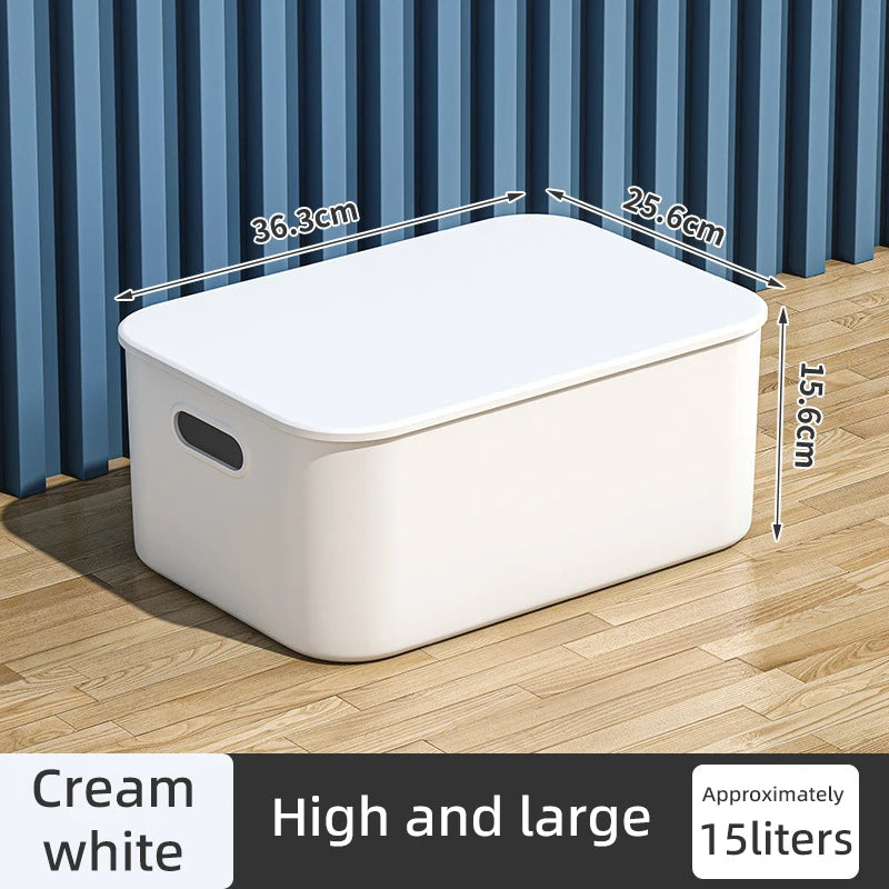 Plastic Storage Box Organizer – Stackable Colorful Baskets for Jewelry, Lipstick, Toys, Underwear & Desktop Snacks