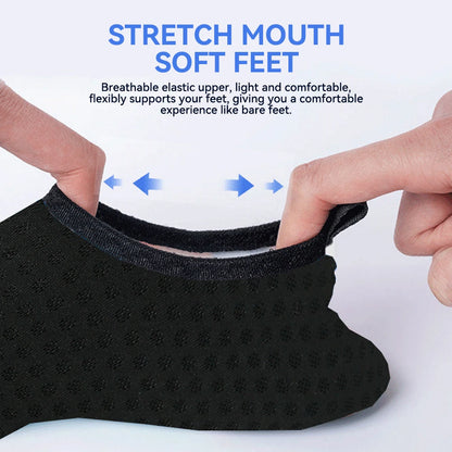 Quick-Dry Water Shoes with Rubber Sole – Non Slip Mesh Diving Socks for Beach, Swimming & Surfing – Unisex & Kids